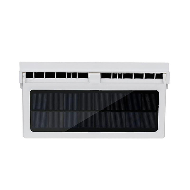 Car Solar Powered Exhaust Fan Car Gills Cooler Auto Ventilation Fan Dual-mode Power Supply