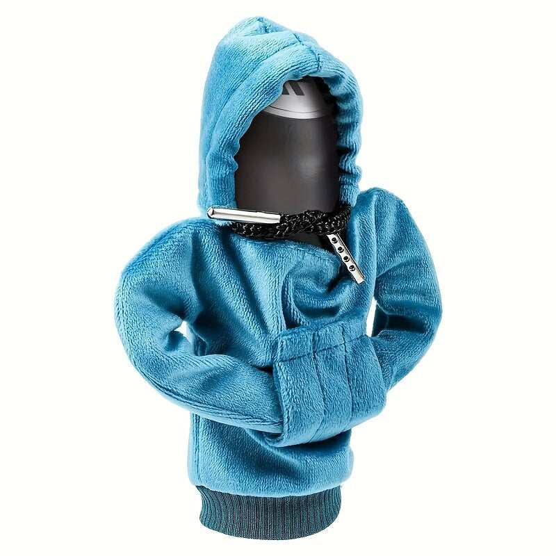 Car Gear Shift Cover Mini Hoodie Shift Knob Cover Fashionable Mini Hooded Sports Shirt Manual Handle Winter Warm Gear Knob Universal Car Decor Accessories