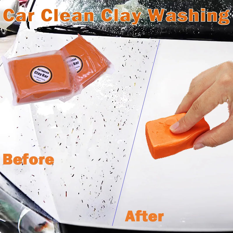 200g Car Washing Mud Magic Clean Clay Bar Magic Car Detailing Clay Detailing Care Auto Paint Maintenance Fine Medium Heavy Grade