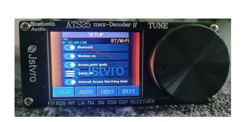 New Official  4.17 ATS25 Max Decoder II Bluetooth Full Radio Receiver FM SW SSB MW LW Receiver with 2.4-inch Touch LCD