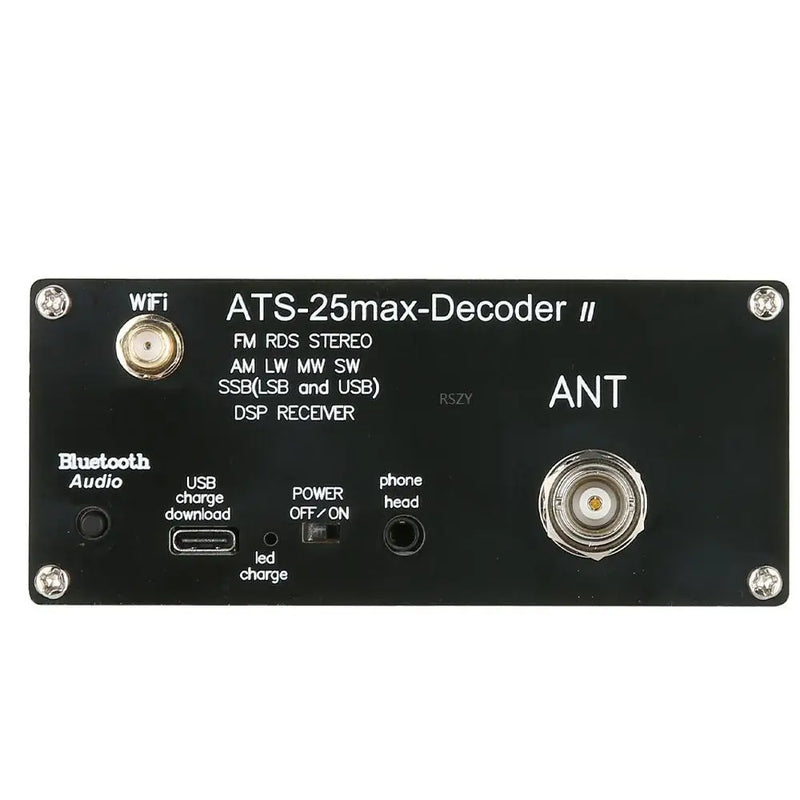 New Official  4.17 ATS25 Max Decoder II Bluetooth Full Radio Receiver FM SW SSB MW LW Receiver with 2.4-inch Touch LCD