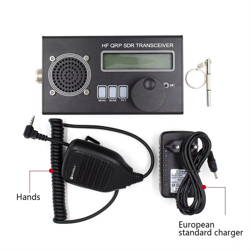 USDX USDR HF QRP SDR Transceiver SSB/CW Transceiver 8-Band DSP SDR + Microphone + Battery + Charger