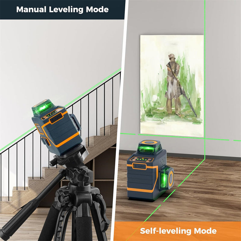 EU US Direct CIGMAN 3x360° CM-701/CM-701SE Self Leveling Line Laser Level Cross Line for Wall Hanging Picture Frame Leveling, Rechargeable Battery, Remote Control & Magnetic Bracket Included, 100ft Working Distance CM-701/CM-701SE