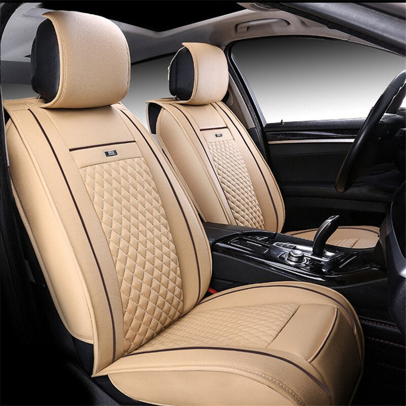 Universal Car Seat Cover 3D Breathable PU Leather Pad Mat for Auto Chair Cushion