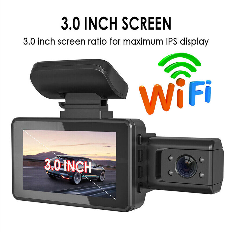 A88 3inch 130W Car Dash Cam 1080P HD Camera Motion Detection Parking Monitoring Car DVR