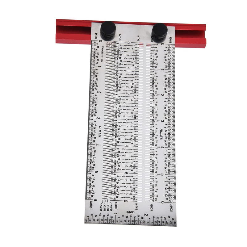 Stainless Steel T Type Ruler, Precision Woodworking Ruler Scribing Gauge Marking Measuring Tool, Carpenter Mark T Rule 3/6/12inch Marking T Square Ruler for Woodworking(3inch)
