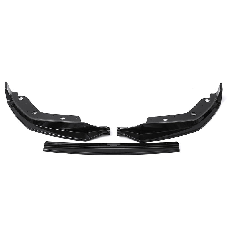 Golss Black Front Bumper Lip Spoiler M Sport 3PCS For BMW 3 Series G20 2019-2020