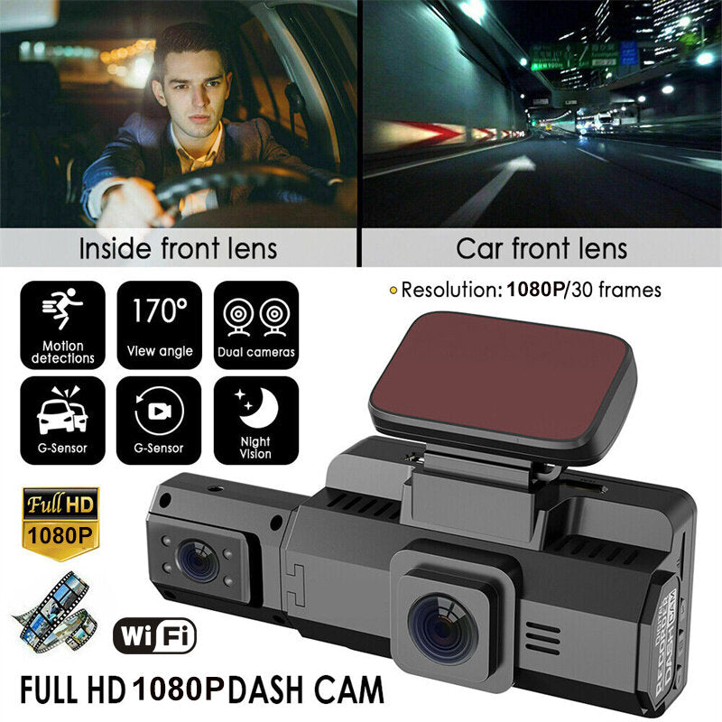 A88 3inch 130W Car Dash Cam 1080P HD Camera Motion Detection Parking Monitoring Car DVR