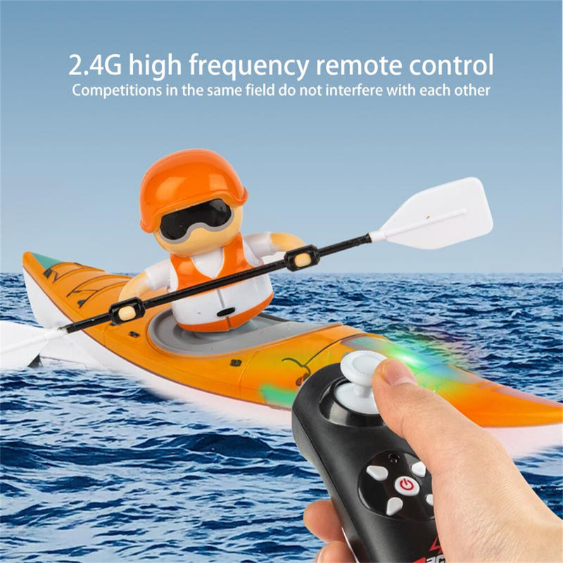 HC 810 RTR 2.4G RC Boat Colorful Paddle Remote Control Rowing LED Lights 360 Driving Dual Modes Waterproof Ship Underwater Balance Vehicles Models Toys