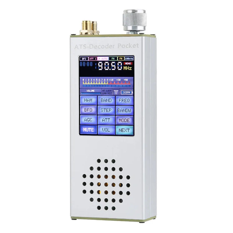 ATS-Decoder Pocket Full Band Radio Receiver Mini Portable AM FM MW SW SSB DSP Receiver with 2.4-inch Touch Screen