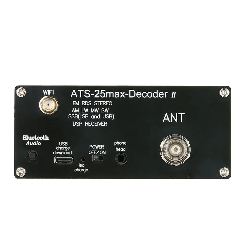 ATS25 Max Decoder II Bluetooth Version Second Generation Full Radio Receiver FM SW SSB MW LW Receiver 2.4-inch Touch Screen