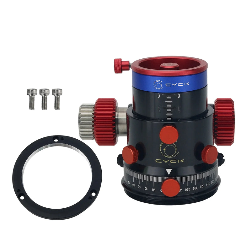 CYCK 42mm Travel Telescope Focuser with Convex / Round Adapter Ring for Sky-Watcher 150 and DOB Deep Space Photography