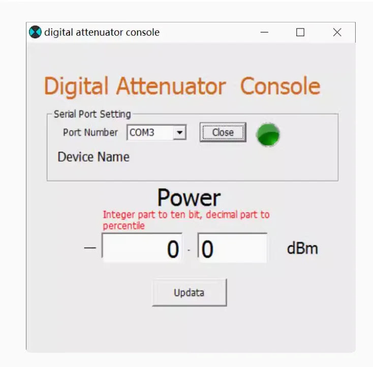 Digital Attenuator 6GHz RF Programmable Module 30DB Stepping 0.25DB