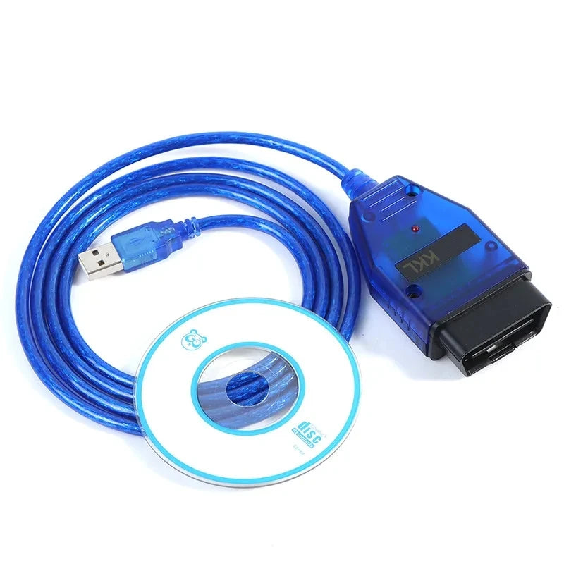 For VAG KKL 409.1 CH340 Chip OBD2 USB Interface for Vag 409 Diagnostic Cable OBD2 Scanner