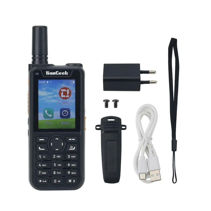 HAMGEEK 4GZA 2G 3G 4G Walkie Talkie 5000KM Handheld Transceiver for Zello Supports WiFi & Bluetooth