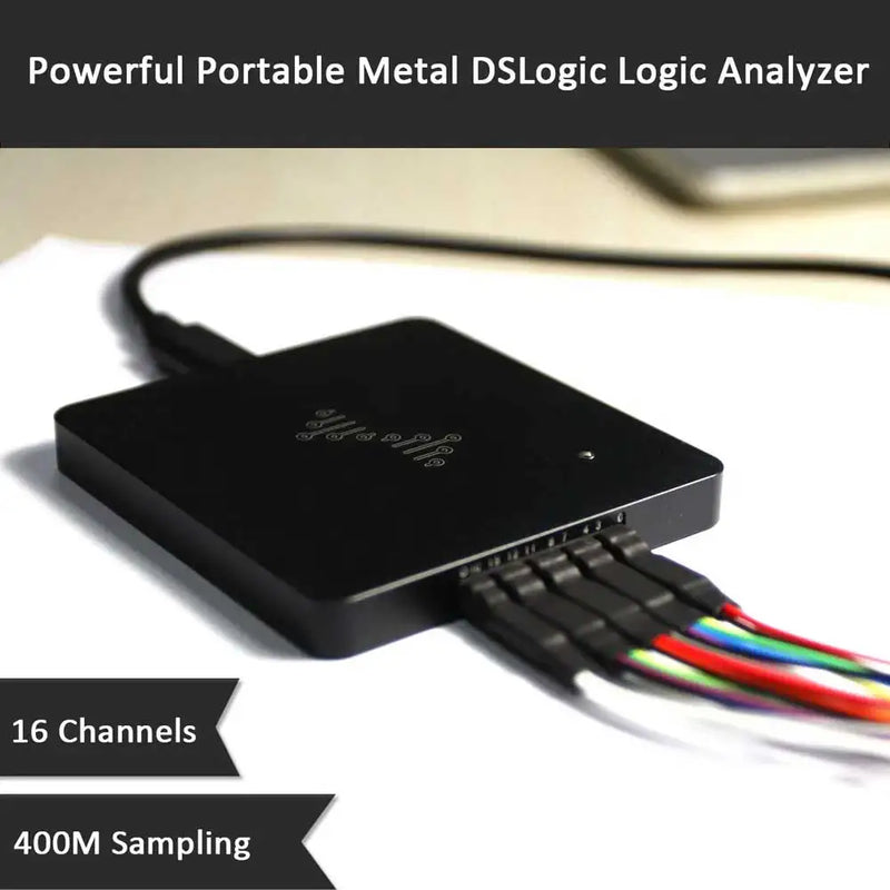 HAMGEEK DSLogic U2Basic/Plus 16CH Logic Analyzer 100MHz/400Mhz Sampling Rate Hardware Memory Debugging For Windows/MacOS/Linux