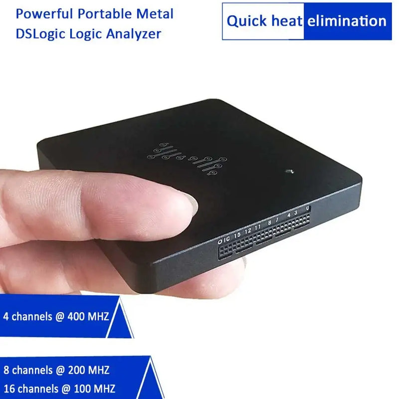 HAMGEEK DSLogic U2Basic/Plus 16CH Logic Analyzer 100MHz/400Mhz Sampling Rate Hardware Memory Debugging For Windows/MacOS/Linux