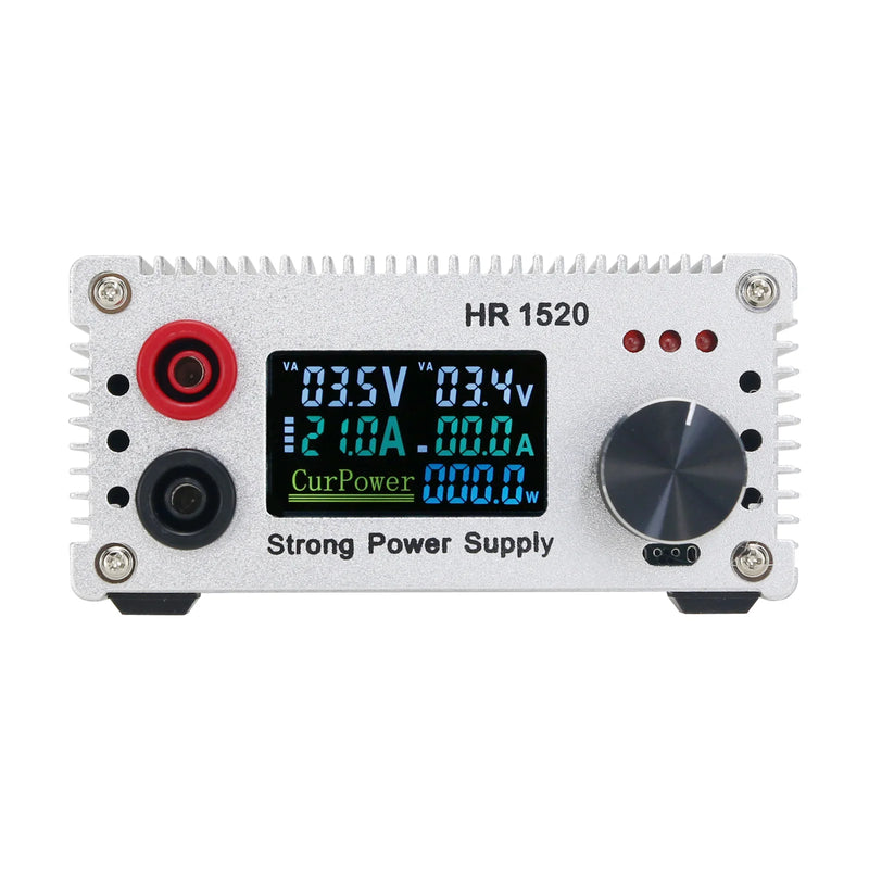 HAMGEEK HR1520 Adjustable DC Regulated Power Supply LCD Display for Short Circuit Detection and Aging Tests 15V 3.2A Output