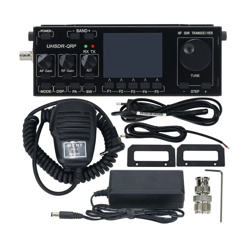 HAMGEEK New MCHF V0.6.3 15W SDR HF QRP Transceiver SSB CW AM Amateur Ham Radio Receive/Transmit/TUNE/VFO/SPLIT Mode 0.5M-30MHz