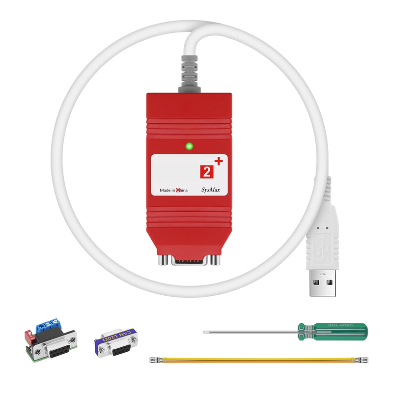 HAMGEEK New PCAN2+ Plus USB to CAN Adapter CAN Bus Analysis China-Made PCAN Compatible with German Original PEAK IPEH-002022