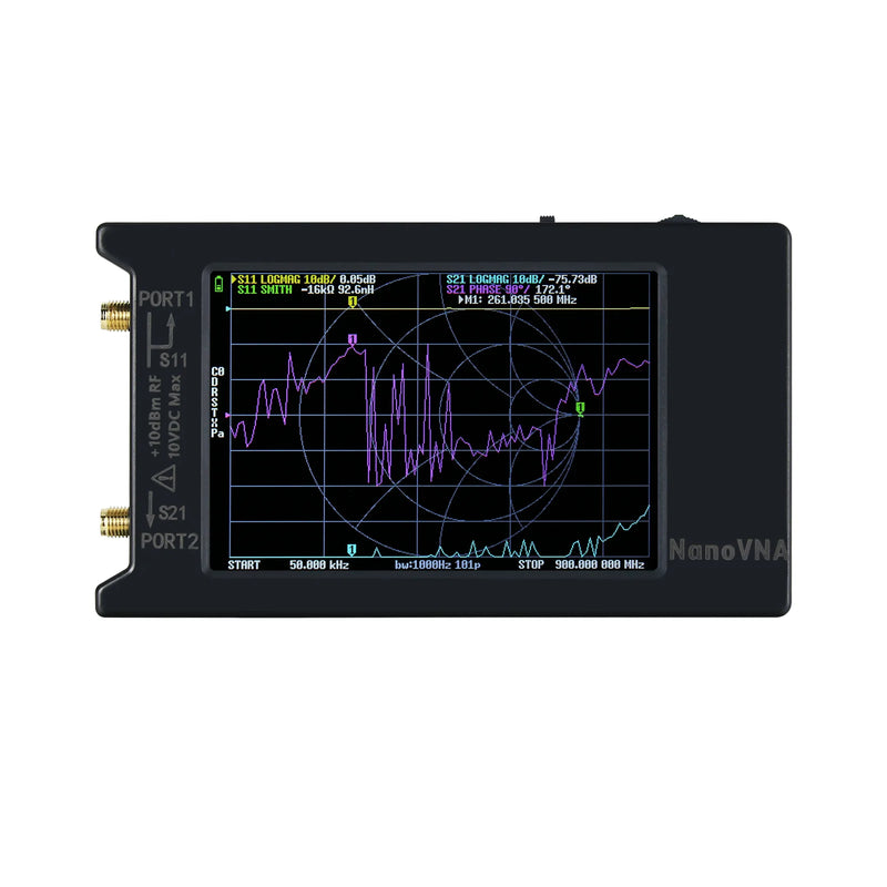 HAMGEEK New Updated NanoVNA-H4 50KHz-1.5GHz NanoVNA Vector Network Analyzer HF VHF UHF Antenna Analyzer with SD Card Slot