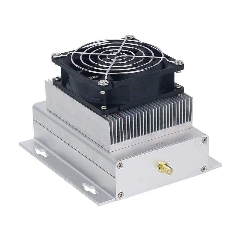 HamGeek 1-200MHz 25W RF Power Amp Broadband RF Power Amplifier with Intelligent Temperature Control Fan