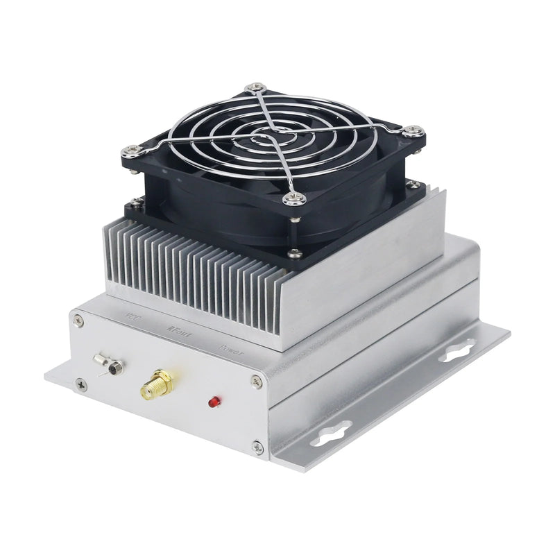 HamGeek 1-200MHz 25W RF Power Amp Broadband RF Power Amplifier with Intelligent Temperature Control Fan