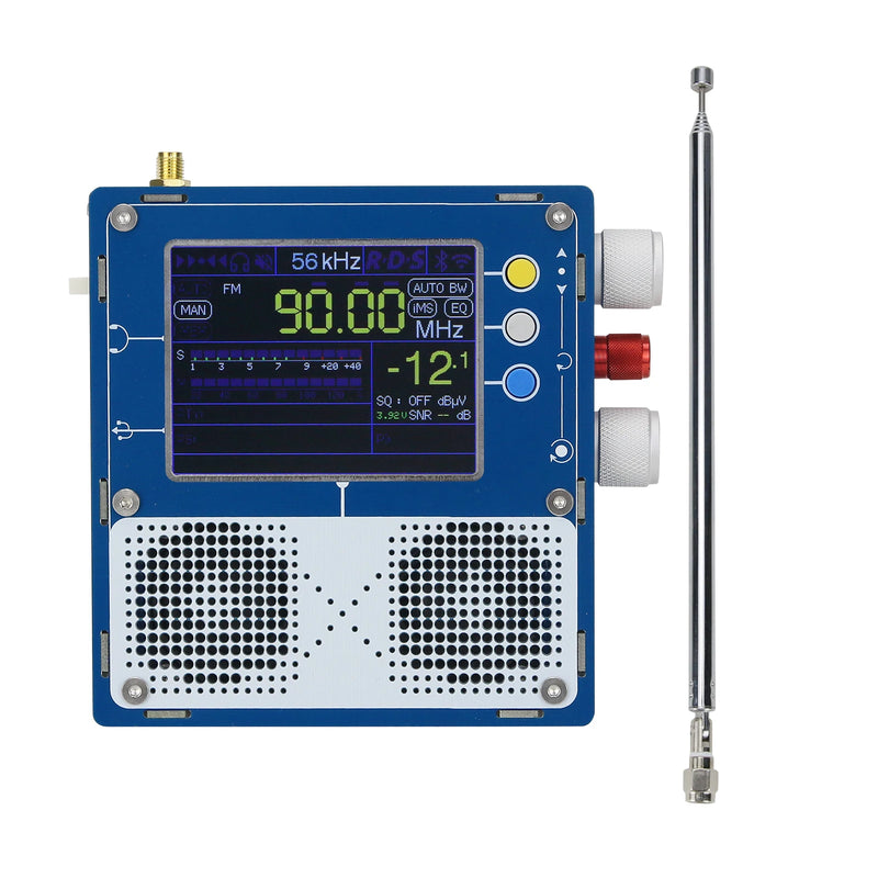 HamGeek Built-in Preamplifier TEF6686-5.0-LNA-D-T 3.2" DSP Radio Full Band Radio Version 5.0 Firmware