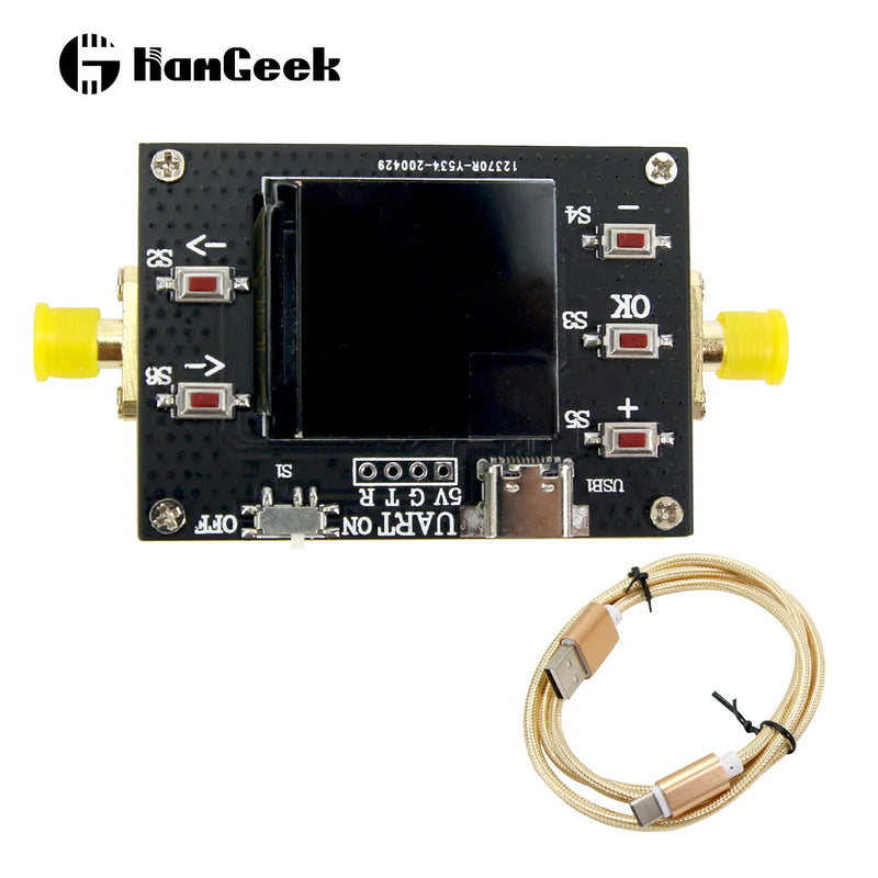 HamGeek DC-6G Digital Program-controlled Attenuator 30DB Step 0.25DB TFT Display with CNC Case