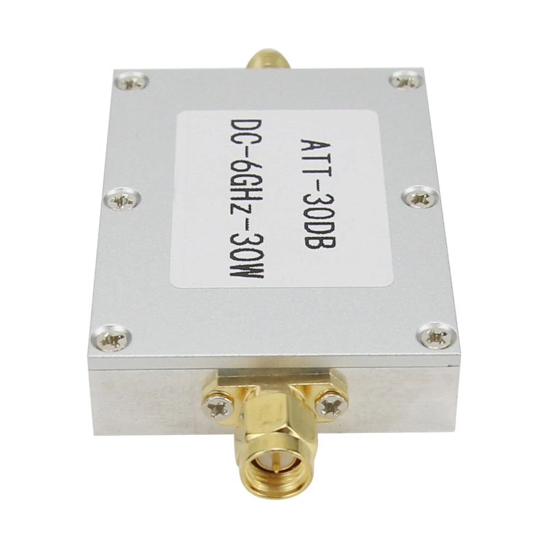 HamGeek DC-6GHz 30W 30DB RF Attenuator fixed Attenuator SMA Female + SMA Male for Power Meter Spectrum Analyzer