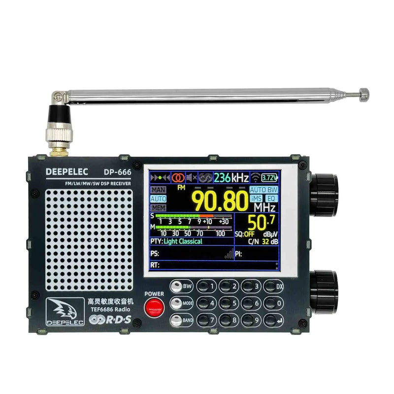 HamGeek DP-666 TEF6686 FM/LW/MW/SW Full Band Radio High Sensitivity DSP Receiver Support Secondary Development