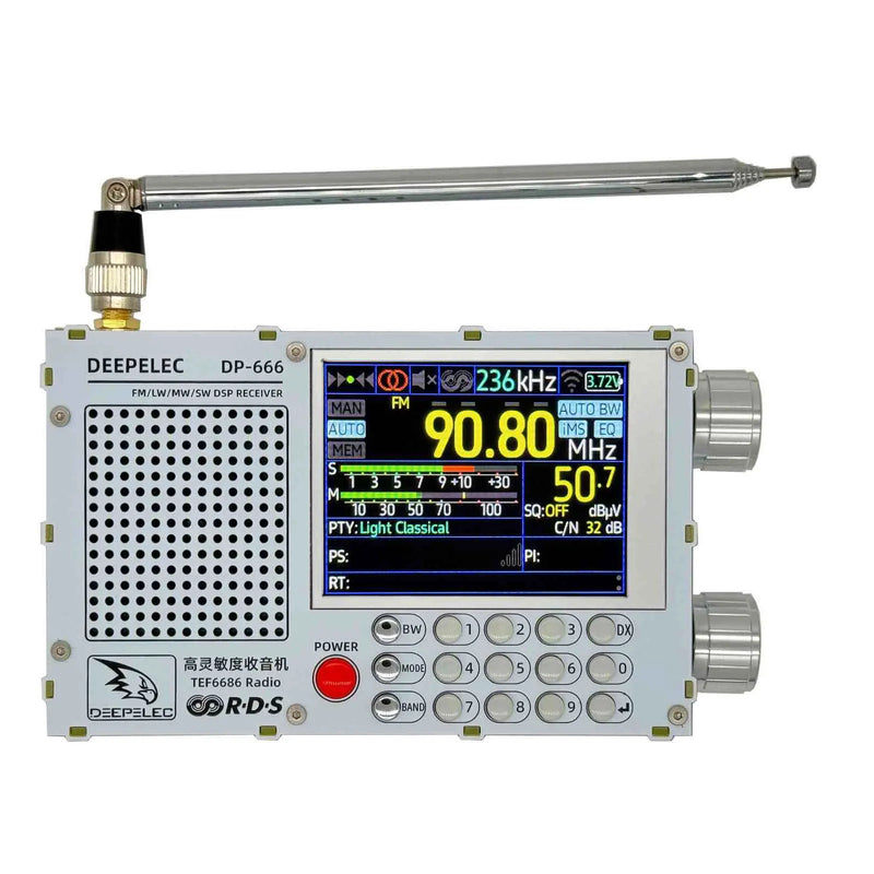 HamGeek DP-666 TEF6686 FM/LW/MW/SW Full Band Radio High Sensitivity DSP Receiver Support Secondary Development