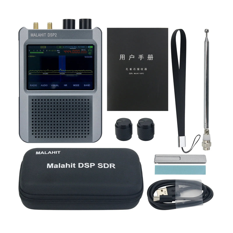 HamGeek Latest Authorized Firmware 2.30 Second Generation Malahit-DSP2 SDR Malachite Receiver with 3.5-inch Touch Screen