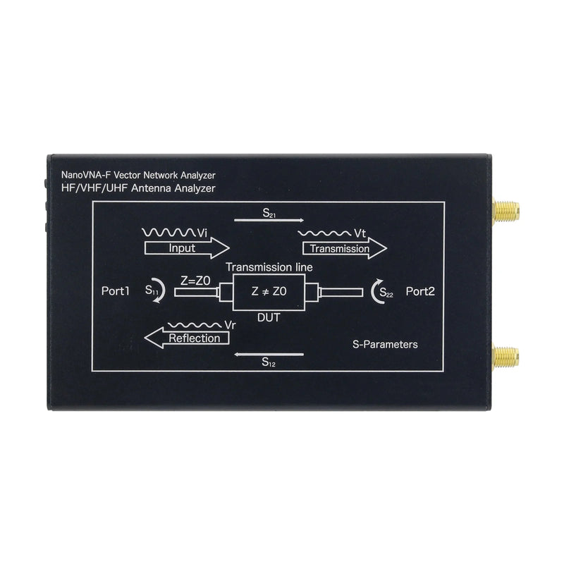 HamGeek NanoVNA-F V3 1MHz-6GHz Portable Vector Network Analyzer VNA for MF/HF/VHF/UHF/SHF Antenna