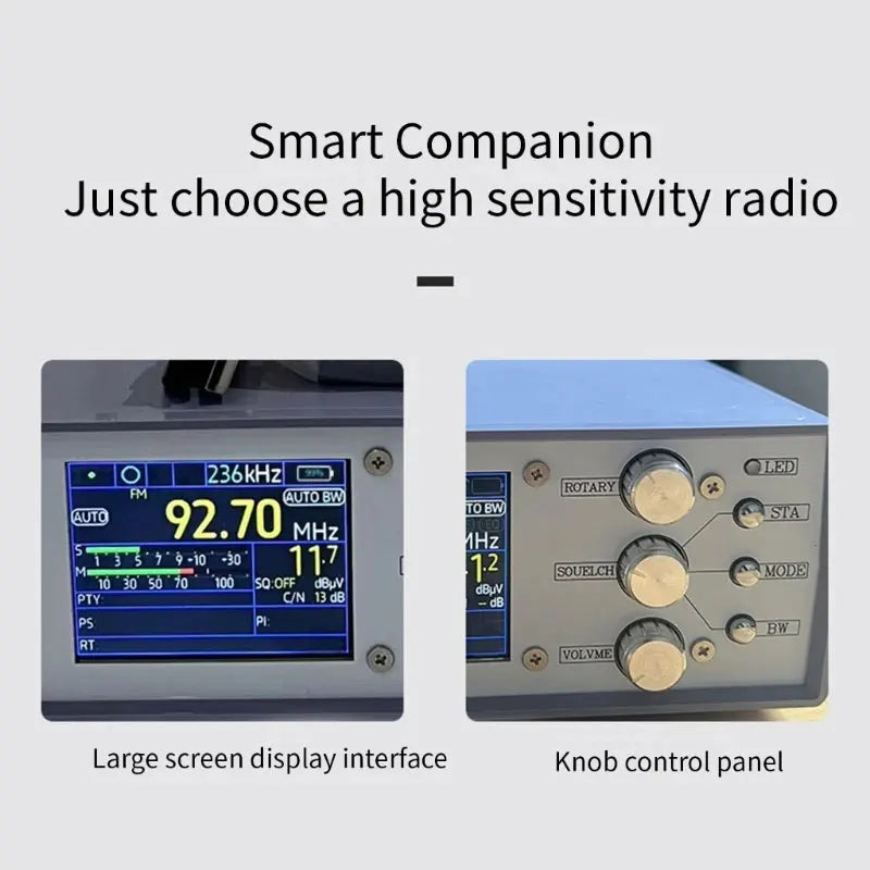 HamGeek TEF6686-Desk Blue Desktop Radio DSP RDS AM FM SW Full Band Radio with One Loudspeaker