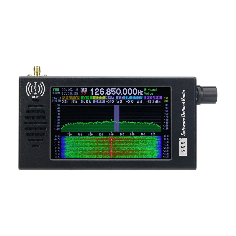 Hamgeek Software Defined Radio SDR Radio Receiver DSP Digital Demodulation CW/AM/SSB/FM/WFM w/ 4.3" IPS LCD