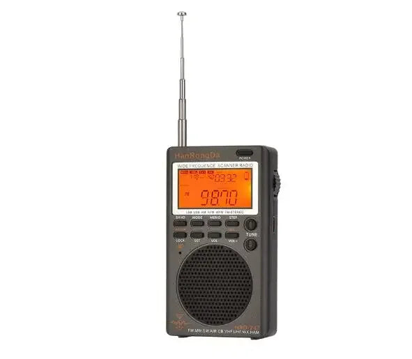 HanRongDa HRD 747 Portable Radio FM/MW/SW/SSB/LSB/AIR/CB/VHF/UHF/UBD/WX Full-Band Mini Radio Receiver Stereo