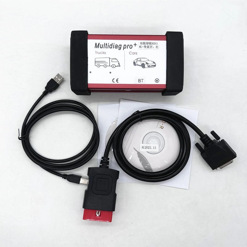 High Quality 9241A Chip Multidiag Pro with Bluetooth V2021.11 with Keygen for Car Truck TCS OBD2 Scanner