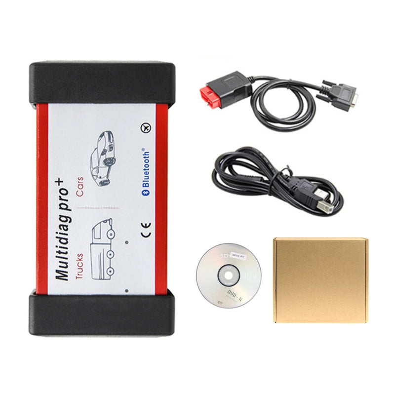 High Quality Single PCB Multidiag Pro V4.3 Bluetooth Car Truck Scanner TCS PRO 9241A FT232RQ Chip OBDII Diagnostic Tool