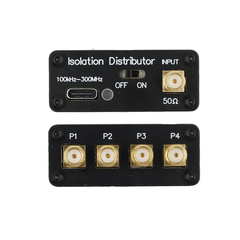 Isolation Distributor 100kHz To 300MHz Active RF Isolation Splitter SDR GPSDO Signal Source for RF Signal Radio Antenna