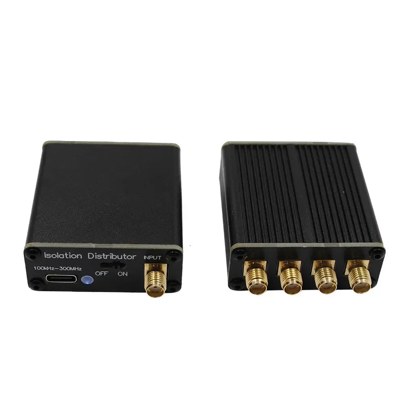 Isolation Distributor 100kHz To 300MHz Active RF Isolation Splitter SDR GPSDO Signal Source for RF Signal Radio Antenna