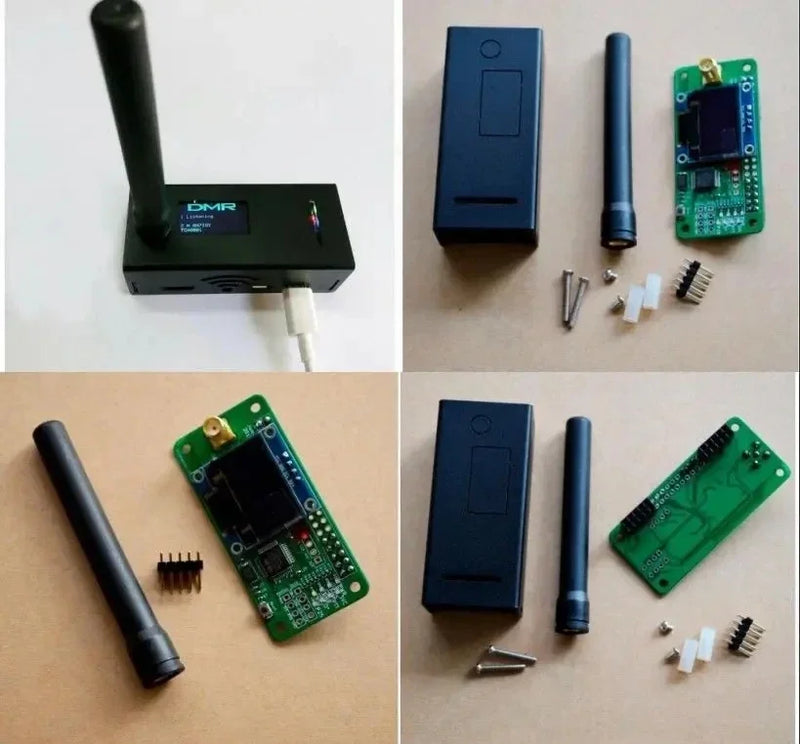 Latest Jumbospot UHF VHF UV MMDVM Hotspot For P25 DMR YSF DSTAR NXDN Raspberry Pi Zero 3B + OLED+Metal case +Antenna