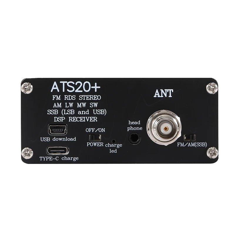 Latest New ATS-20+ Plus ATS20 V2 SI4732 Radio Receiver DSP SDR Receiver FM AM (MW and SW) and SSB (LSB and USB)