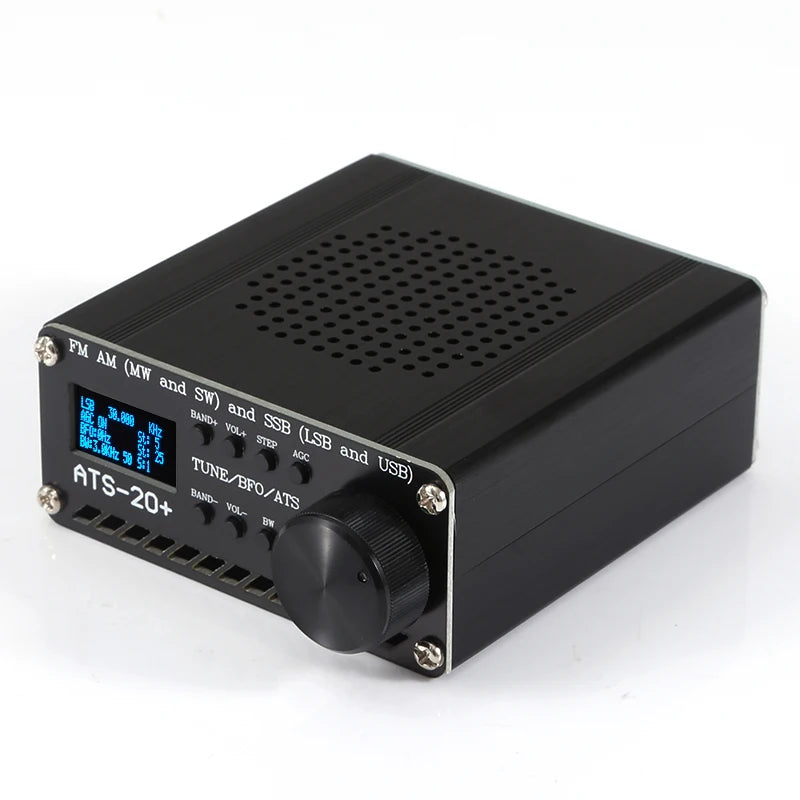 Latest New ATS-20+ Plus ATS20 V2 SI4732 Radio Receiver DSP SDR Receiver FM AM (MW and SW) and SSB (LSB and USB)