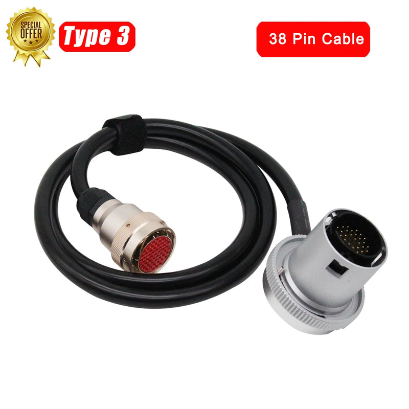 MB Star C3 OBD2 16Pin Cable RS232 to RS485 Cable 38PIN Cable 14PIN  4PIN Adapter for Car Truck Diagnostic Connection