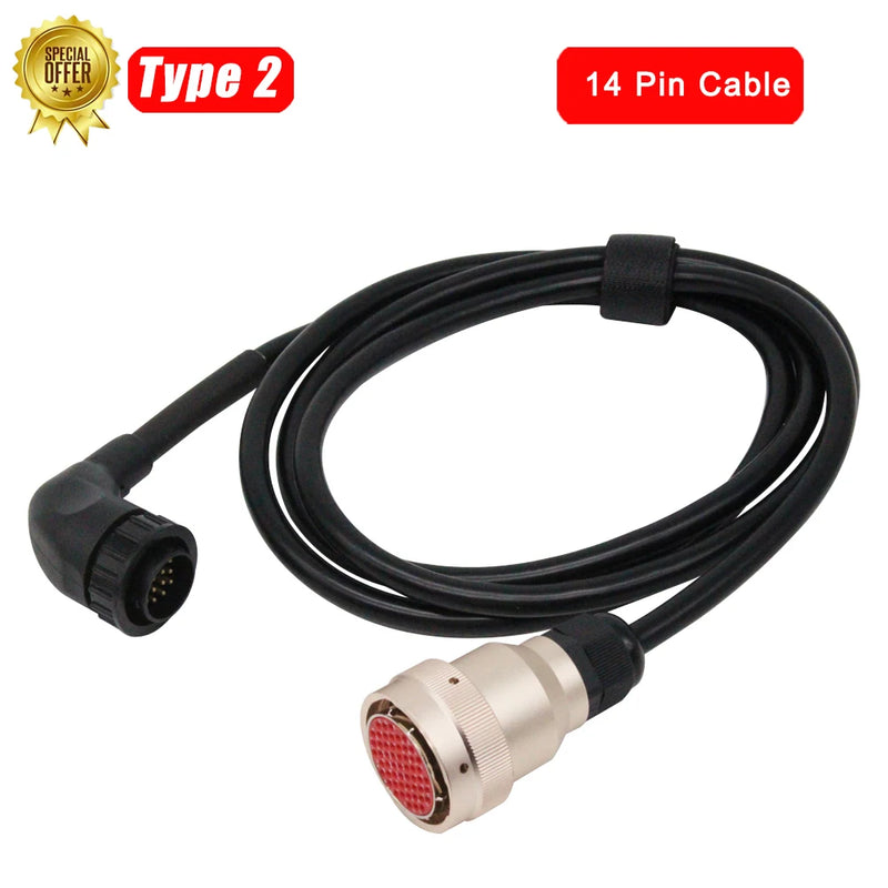 MB Star C3 OBD2 16Pin Cable RS232 to RS485 Cable 38PIN Cable 14PIN  4PIN Adapter for Car Truck Diagnostic Connection