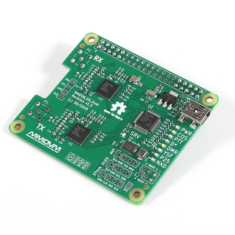 MMDVM Duplex Hotspot Board  Support DMR P25 D Star Mini Relay Module Support UHF VHF for Raspberry Pi