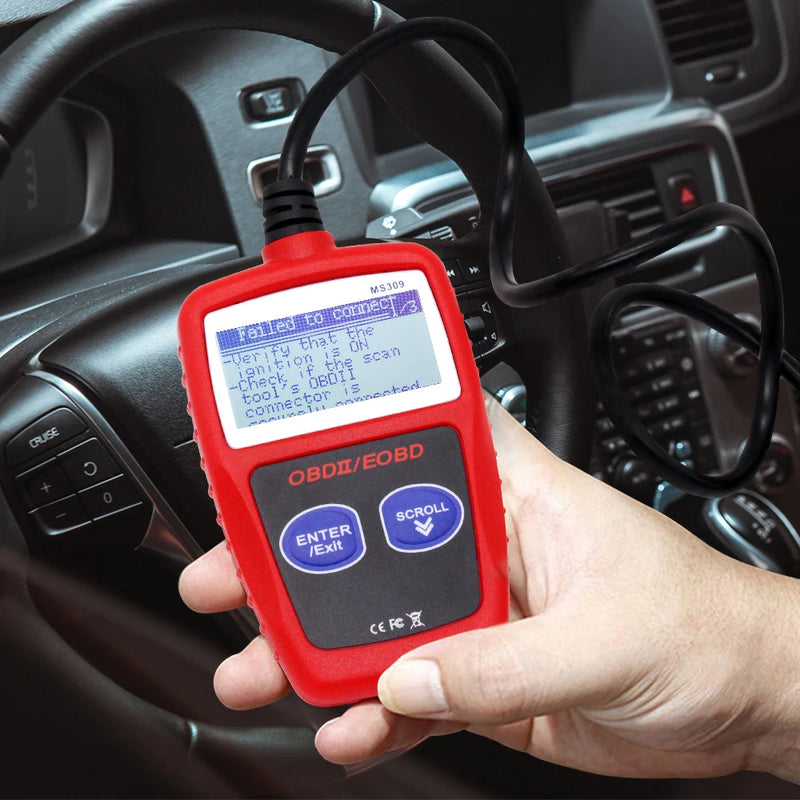 MS309 OBD2 OBDII Scanner Portable Car Code Reader Diagnostic-Tool Tester Check Engine Fault Code Reader