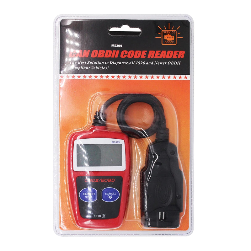 MS309 OBD2 OBDII Scanner Portable Car Code Reader Diagnostic-Tool Tester Check Engine Fault Code Reader