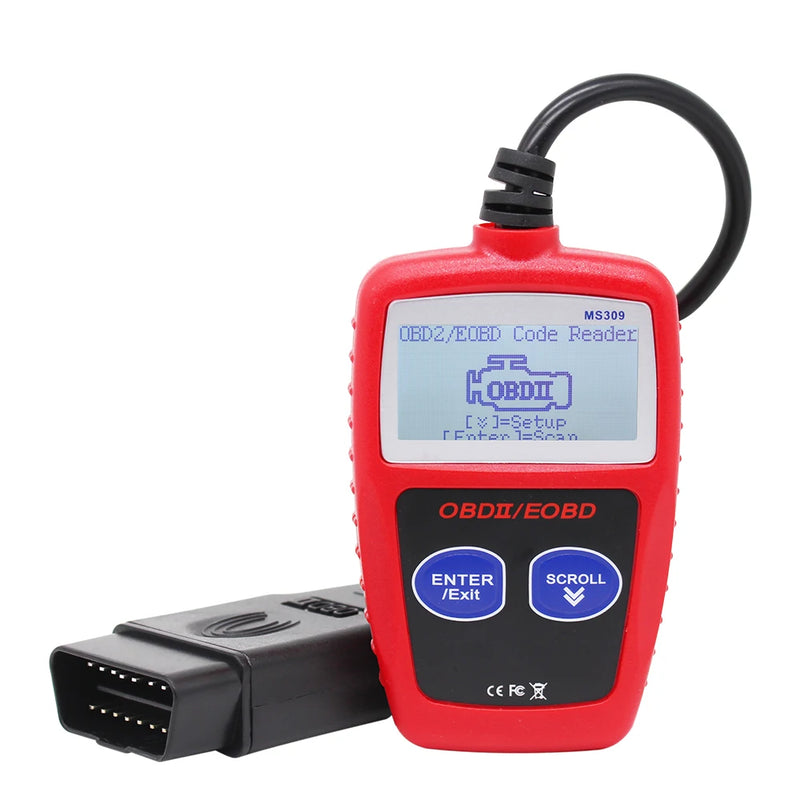 MS309 OBD2 OBDII Scanner Portable Car Code Reader Diagnostic-Tool Tester Check Engine Fault Code Reader